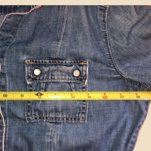 1969 Limited Edition Gap Blue Denim Shirt with Pearl snap buttons - Picture 4 of 11